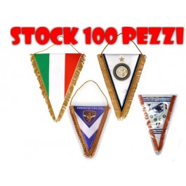 STOCK 100 Gagliardetti Triangolari PERSONALIZZATI medi