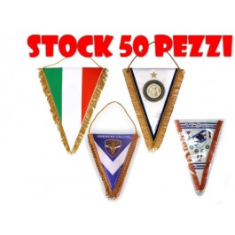 STOCK 50 Gagliardetti Triangolari PERSONALIZZATI medi