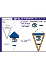 Gagliardetto Triangolare1 Grande 30x38cm