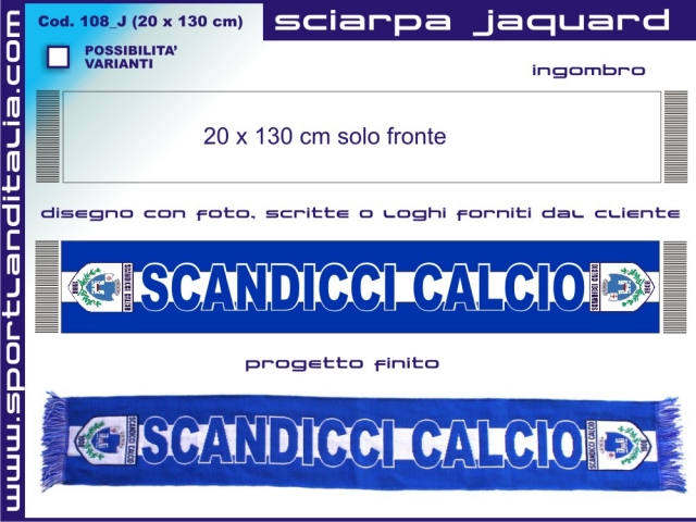 Sciarpa Jacquard Poliestere mod 3