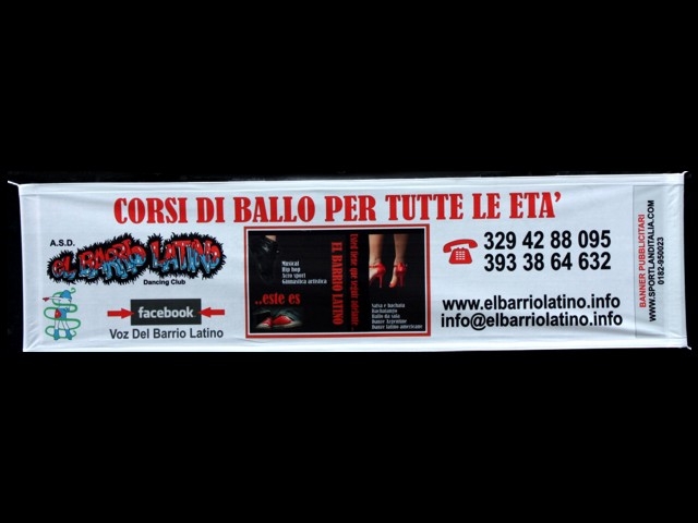 Striscione in TNT occhiellato 70 cm X 300 cm