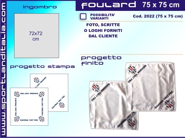 Progetto Foulard 75 cm X 75 cm