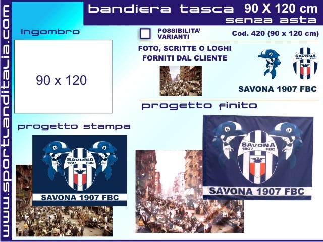Progetto Bandiera 90 cm X 120 cm