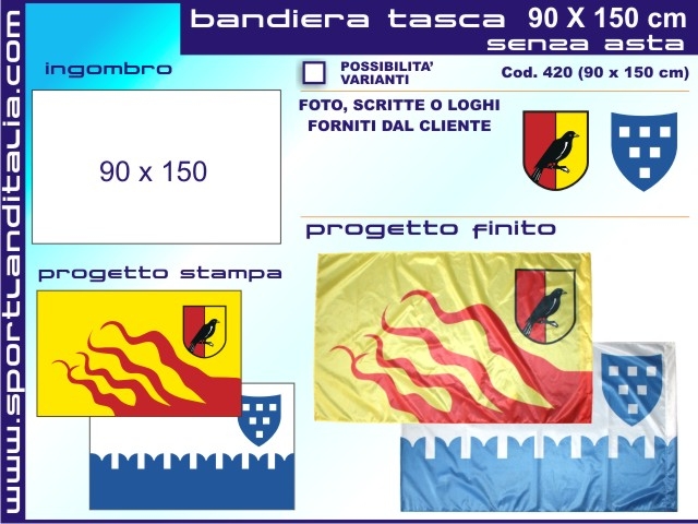 Progetto 1 Bandiera 90 cm X 120 cm