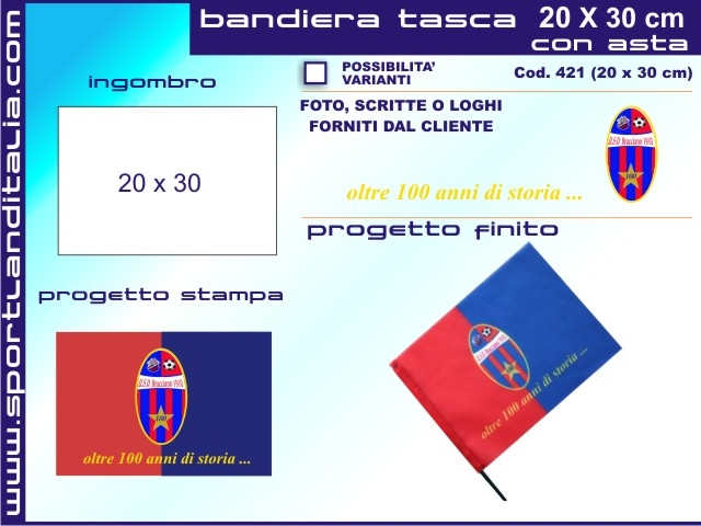 Progetto Bandiera 20 cm X 30 cm