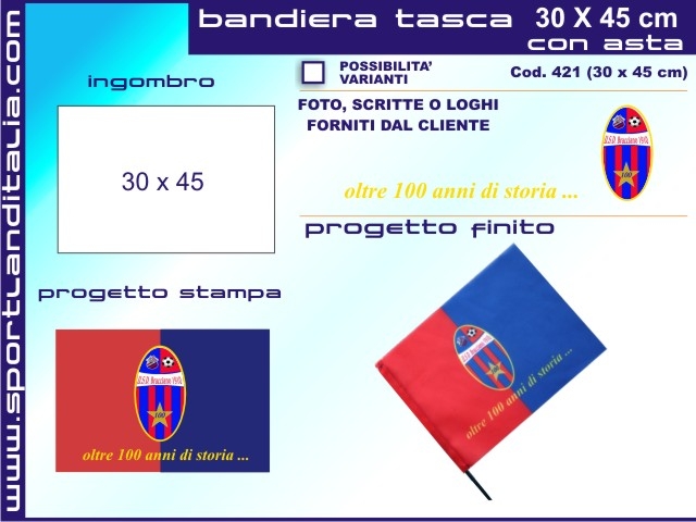 Progetto Bandiera 30 cm X 45 cm
