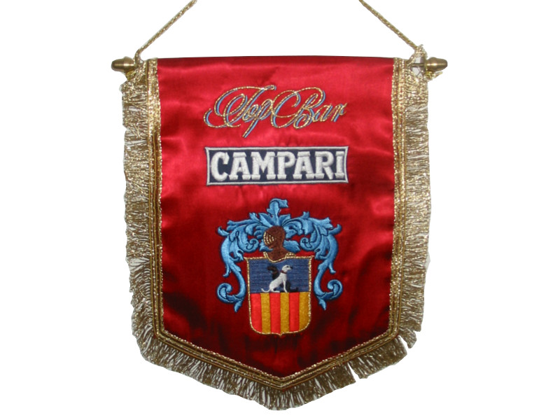 Gagliardetto ricamato pentagonale